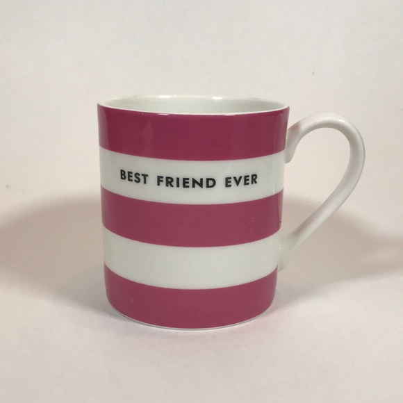 Kate Spade Lenox Chic Speak Pink Striped Mug - Picture 2 of 8